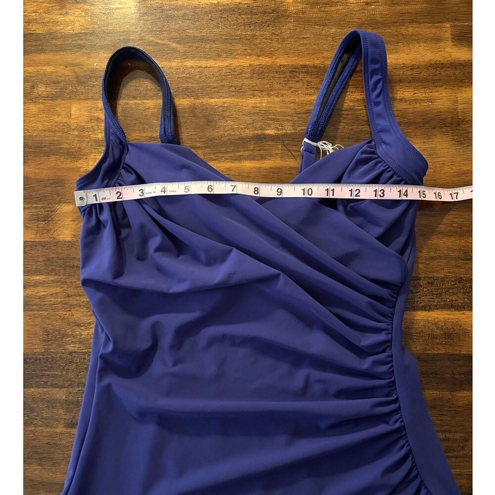 Miracle Suit Women’s 14 Sanibel Tankini Top Underwire Slimming Swim Bathing Suit - Picture 8 of 10